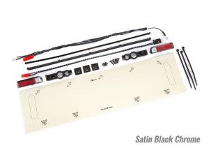 LED LIGHTS/TAIL LIGHTS RED, SATIN BLK CHROME TRIM  TRA9497A