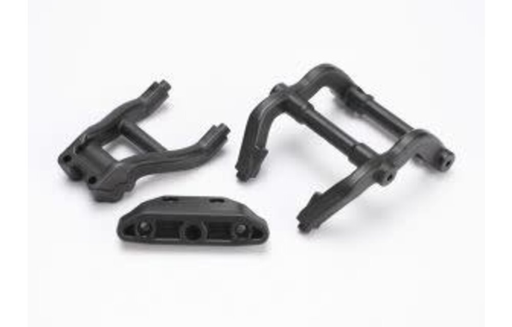 WHEELIE BAR MOUNT/SKIDPLTE BLK   TRA6777