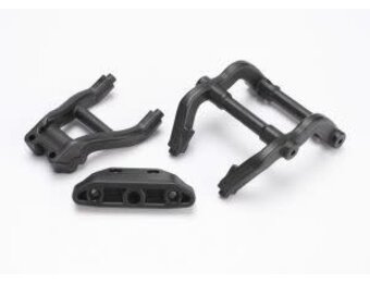 WHEELIE BAR MOUNT/SKIDPLTE BLK   TRA6777