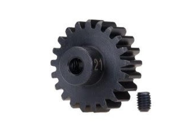 Gear, 21-T pinion (32-p), heavy duty (machined, hardened steel)/ set screw  TRA3951X