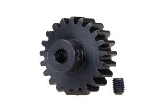Gear, 21-T pinion (32-p), heavy duty (machined, hardened steel)/ set screw  TRA3951X