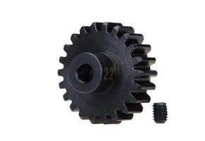 Gear, 22-T pinion (32-p), heavy duty (machined, hardened steel)/ set screw  TRA3952X