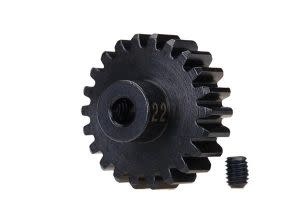 Gear, 22-T pinion (32-p), heavy duty (machined, hardened steel)/ set screw  TRA3952X
