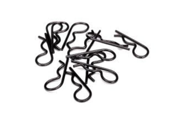 Body clips, heavy duty (black) (12) TRA3934A