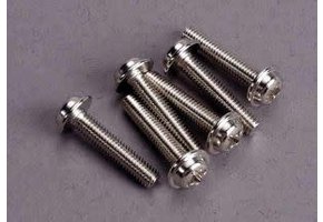 Traxxas Screws, 3x15mm washerhead machine (6)