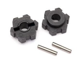 Wheel Hubs, hex (2), 2.5x14 pins (2)  TRA8956