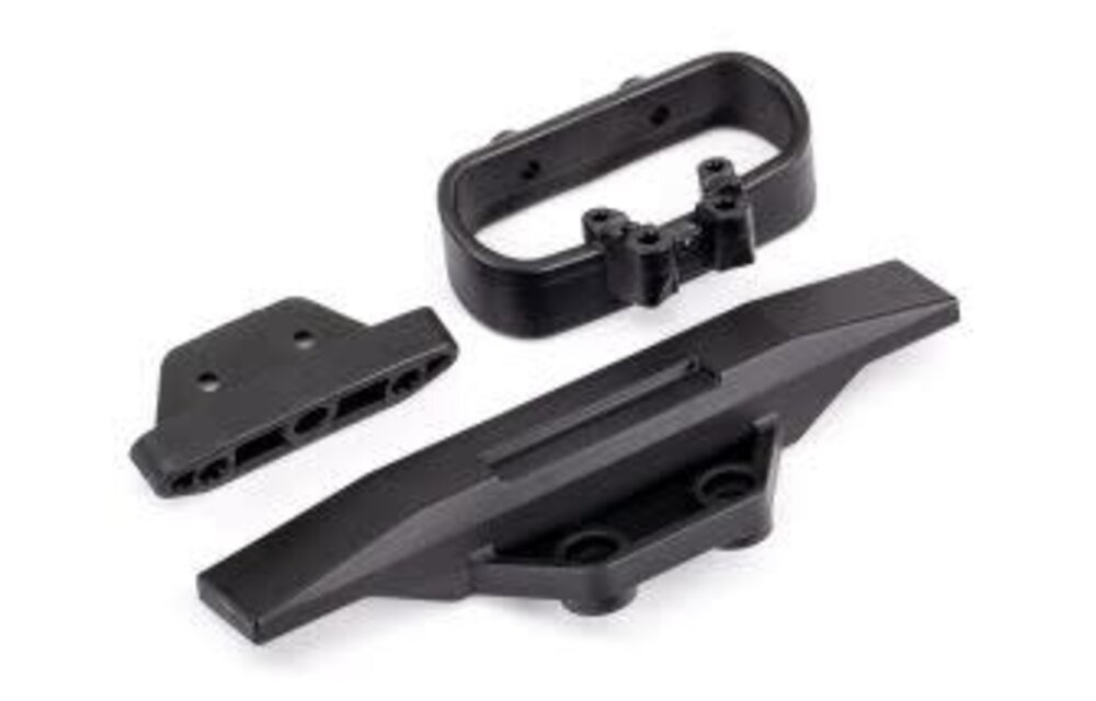 bumper, rear/ bumper mount  TRA9036