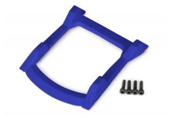 Skid plate, roof (body) (blue)/ 3x12mm CS (4)  TRA6728X