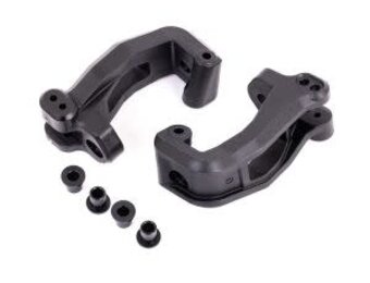 Caster blocks (c-hub), left & right/ kingpin bushings (4)  TRA9532