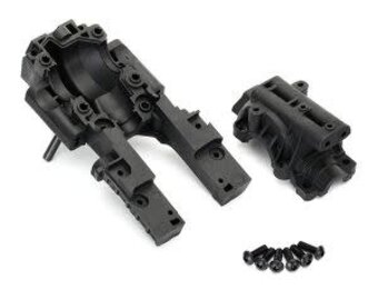 Traxxas Bulkhead, front (upper and lower)/ 4x12mm BCS (6) (requires #8622 chassis)
