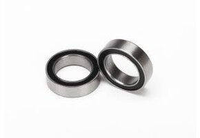 Ball bearings, black rubber sealed (10x15x4mm) (2)  TRA5119A