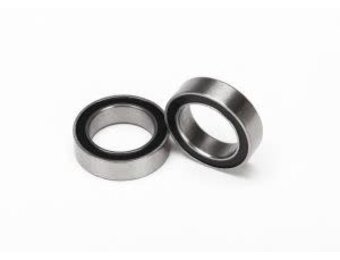 Ball bearings, black rubber sealed (10x15x4mm) (2)  TRA5119A