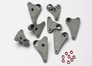 Rocker arm set, progressive-2 (90-T)/ spacers (red aluminum) (8)  TRA5358