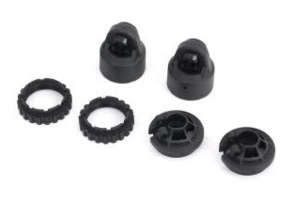 Shock caps, GT-Maxx® shocks (2)/ spring perch/ adjusters (2) (for 2 shocks) (for Sledge™)  TRA9664