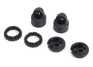 Shock caps, GT-Maxx® shocks (2)/ spring perch/ adjusters (2) (for 2 shocks) (for Sledge™)  TRA9664