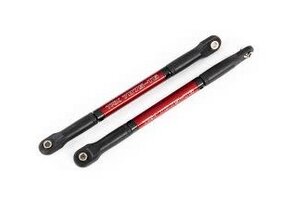 Push rods, aluminum (red-anodized)   TRA8619R, heavy duty (2) (assembled with rod ends and threaded inserts)