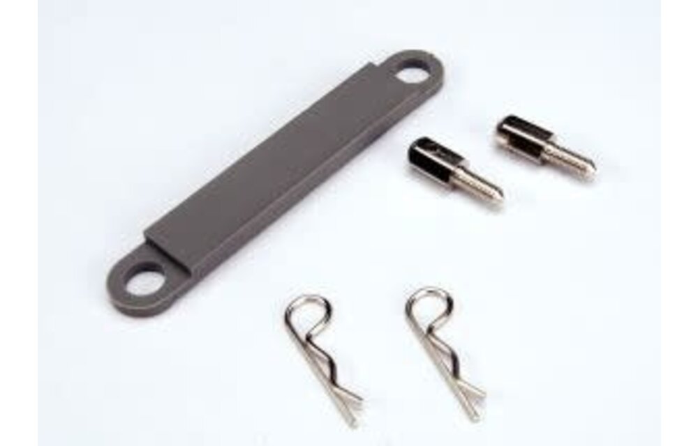 Battery Hold Down Plate,Grey:R  TRA3727A