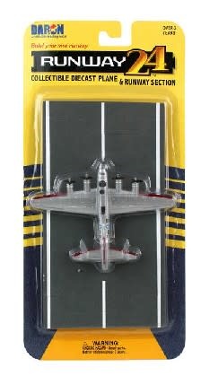 Runway24 B17 Flying Fortress (Silver) WWII USAAF Plane