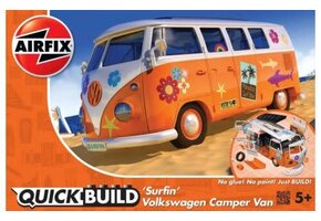 Quick Build VW Camper Bus (Orange) Snap Kit, ARX-J6032