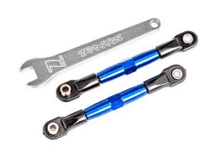 Camber links, front (TUBES blue-anodized, 7075-T6 aluminum) (2) (assembled with rod ends and hollow balls)/ aluminum wrench (1) TRA2444X