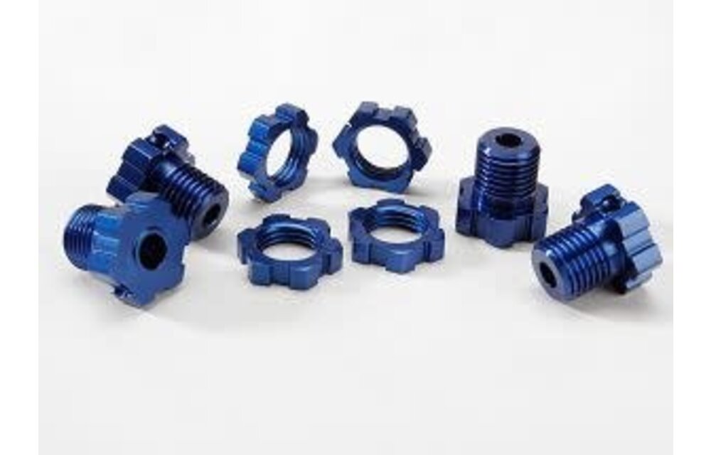 Blue Anodized Wheel Hubs,17mm  TRA5353X