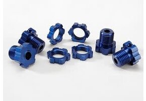 Blue Anodized Wheel Hubs,17mm  TRA5353X