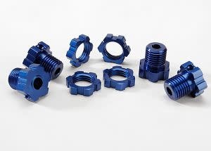 Blue Anodized Wheel Hubs,17mm  TRA5353X
