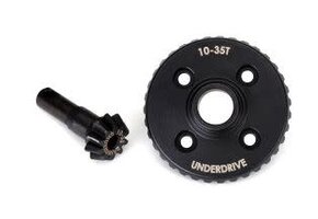 Ring gear, differential/ pinion gear, differential (underdrive, machined)  TRA8288