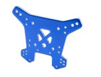 Shock tower, rear, 6061-T6 aluminum (blue-anodized) TRA9538