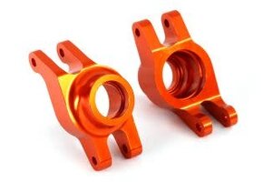 Carriers, stub axle (orange-anodized 6061-T6 aluminum) (rear) (2)  TRA8952A