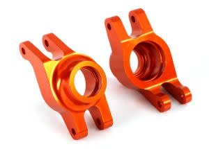 Carriers, stub axle (orange-anodized 6061-T6 aluminum) (rear) (2)  TRA8952A