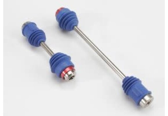 Traxxas Driveshafts, center E-Maxx (steel constant-velocity) front (1)/ rear (1) (assembled with inner and outer dust boots, for 3905 E-Maxx )