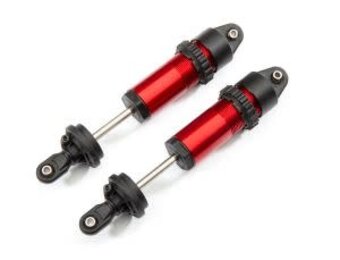 Shocks, GT-Maxx , aluminum (red-anodized) (fully assembled w/o springs) (2)  TRA8961R