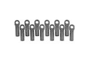 Long Rod Ends (12), Black: TRA 1/10,Rally  RPM80512