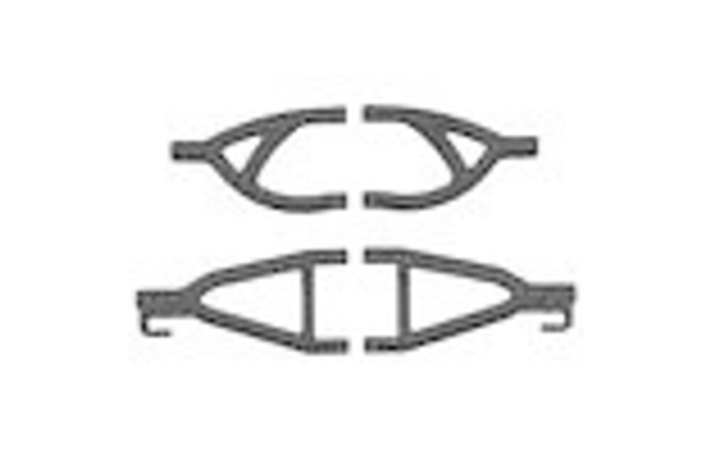 Rear Up/Low A-arms, Black:1/16 ERV   RPM80602
