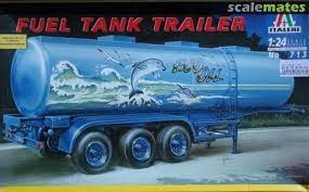 1/24 Fuel Tank Trailer Plastic Model Kit, ITA713