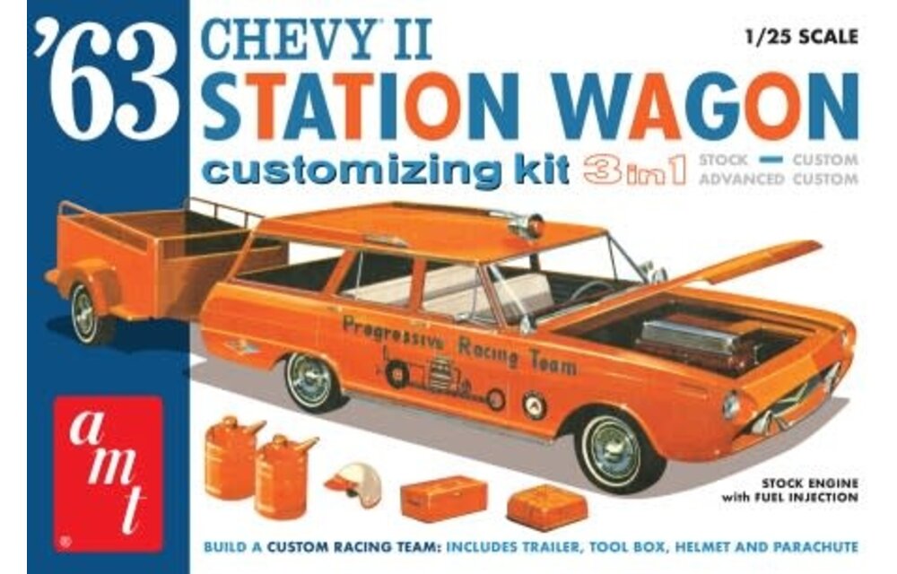 Chevy II Station wagon 3 in 1 kit   AMT-1201