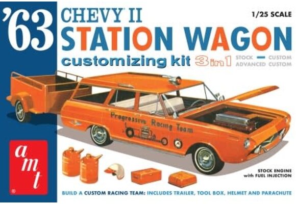 Chevy II Station wagon 3 in 1 kit   AMT-1201