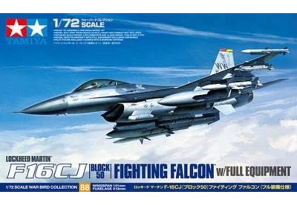 60788, 1/72 F-16 CJ Fighting Falcon Model Kit , w/equipment   TAM60788