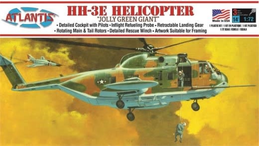 1/72 Jolly Green Giant Helicopter Plastic Model Kit, Skill Level 2 AAN-505