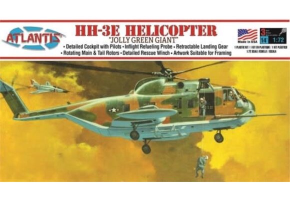 1/72 Jolly Green Giant Helicopter Plastic Model Kit, Skill Level 2   	AAN-505