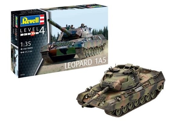 1/35 Leopard 1A5 German Tank Plastic Model Kit   RVL-3320