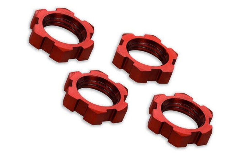 Wheels Nuts Splined 17mm Red   TRA7758R