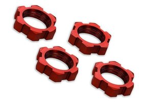 Wheels Nuts Splined 17mm Red   TRA7758R