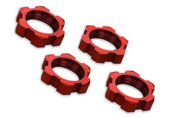 Wheels Nuts Splined 17mm Red   TRA7758R