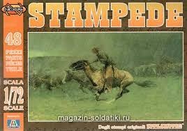 1/72 Stampede Plastic Figures, 48 pieces