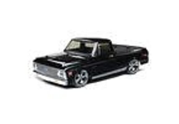 1972 Chevy C10 Pickup, 1/10 AWD V100 RTR, Black    LOS03034T2