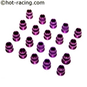 SCP160B07 PURPLE ALUMINUM HOLLOW BALL SET (20) FOR AX-10, SCX-10, RI