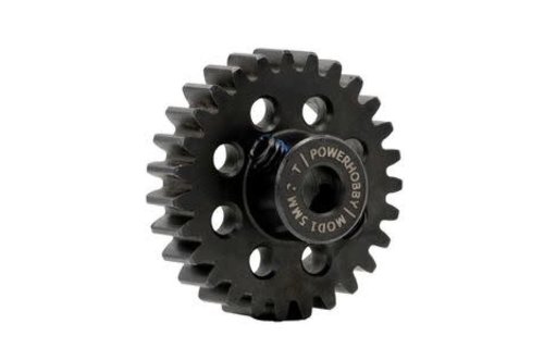 Hardened Steel 23T Mod1 5mm Pinion Gear with 2 Grub Screws