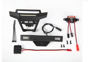 LED light set, complete (includes front and rear bumpers with LED lights, 3-volt accessory power supply, and power tap connector (with cable) (fits #9011 body)